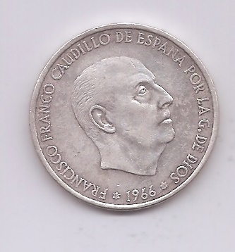 ESTADO ESPAÑOL (FRANCO) DEL AÑO 1966*68 DE 100 PESETAS